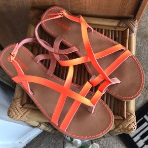 ☀️Bright Orange Summer Sandals